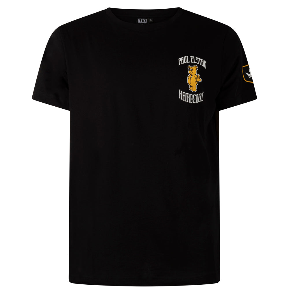 100% HARDCORE - PAUL ELSTAK T-SHIRT FORZE ZWART