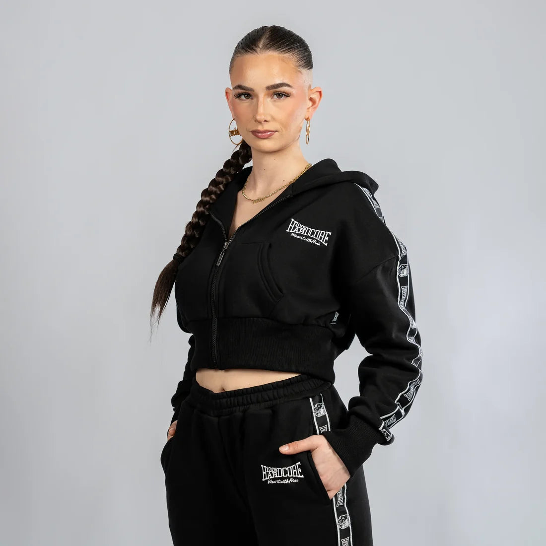 [100%HC] CROPPED VEST ZWART