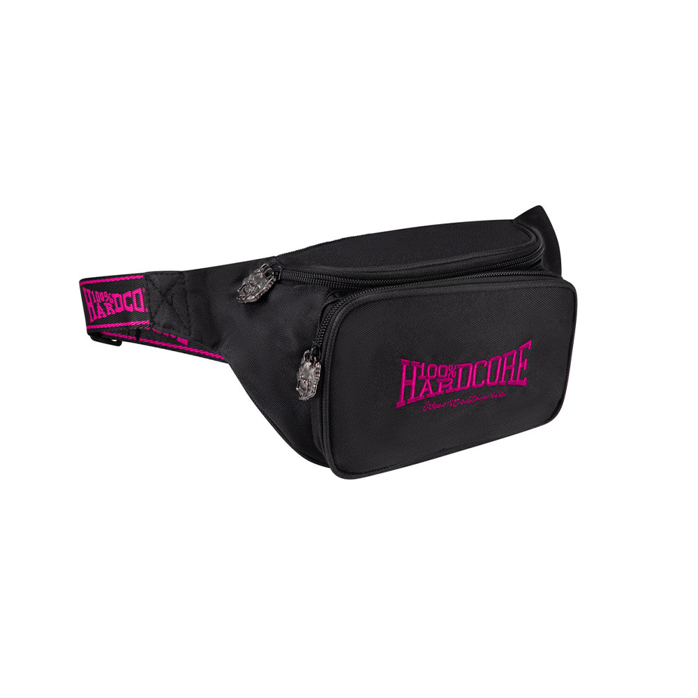 100% HARDCORE HEUPTAS ESSENTIAL ZWART/ROZE