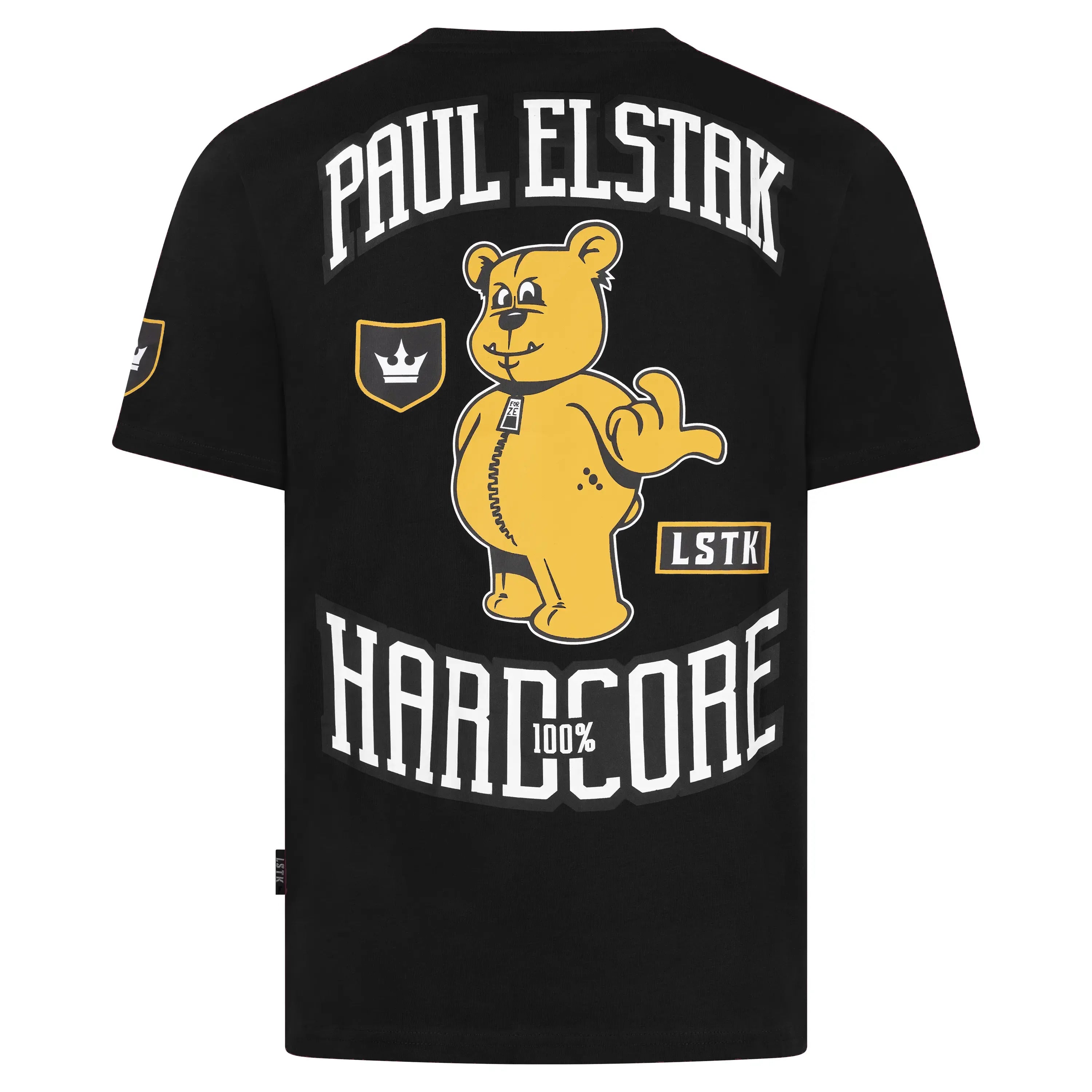 100% HARDCORE - PAUL ELSTAK T-SHIRT FORZE ZWART