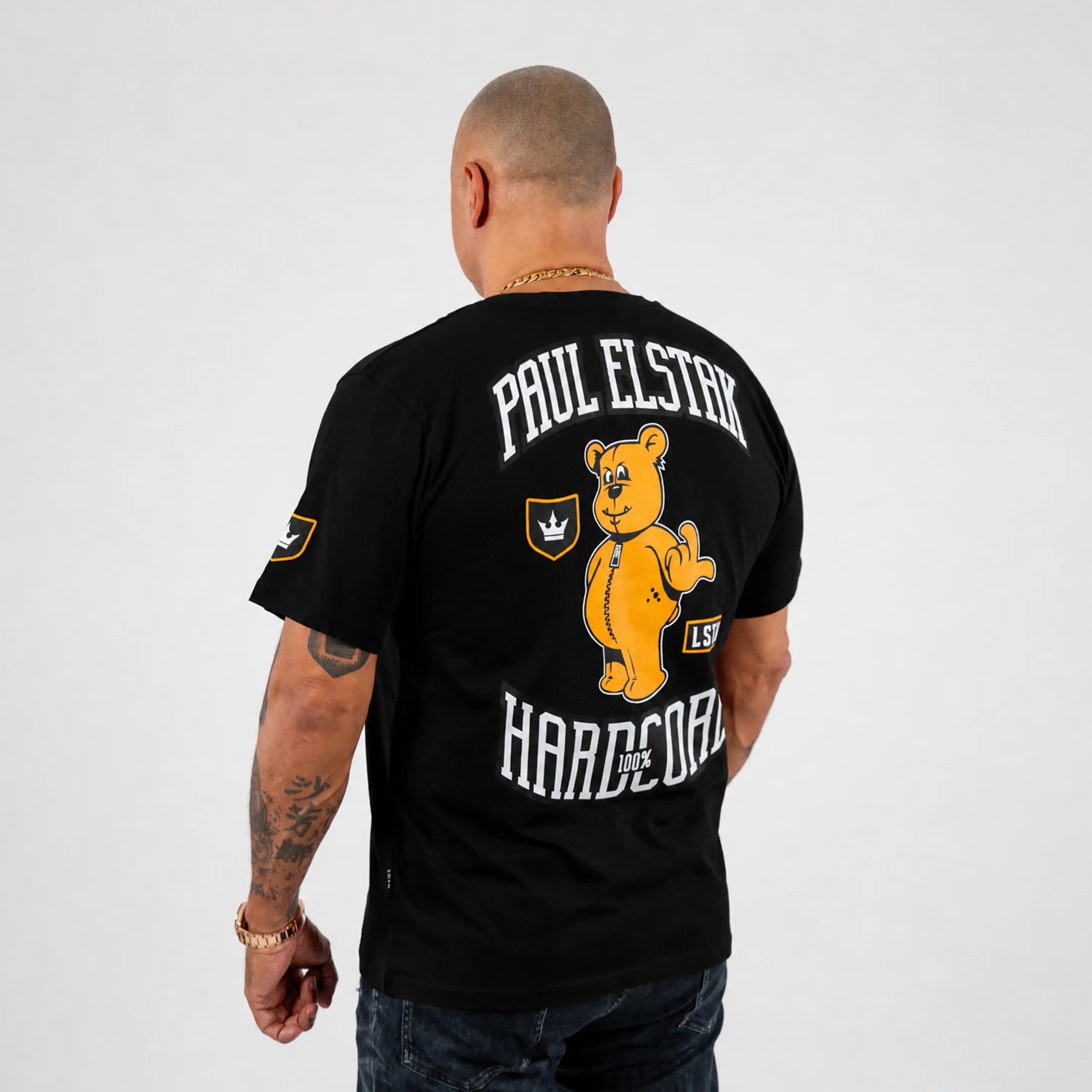 100% HARDCORE - PAUL ELSTAK T-SHIRT FORZE ZWART
