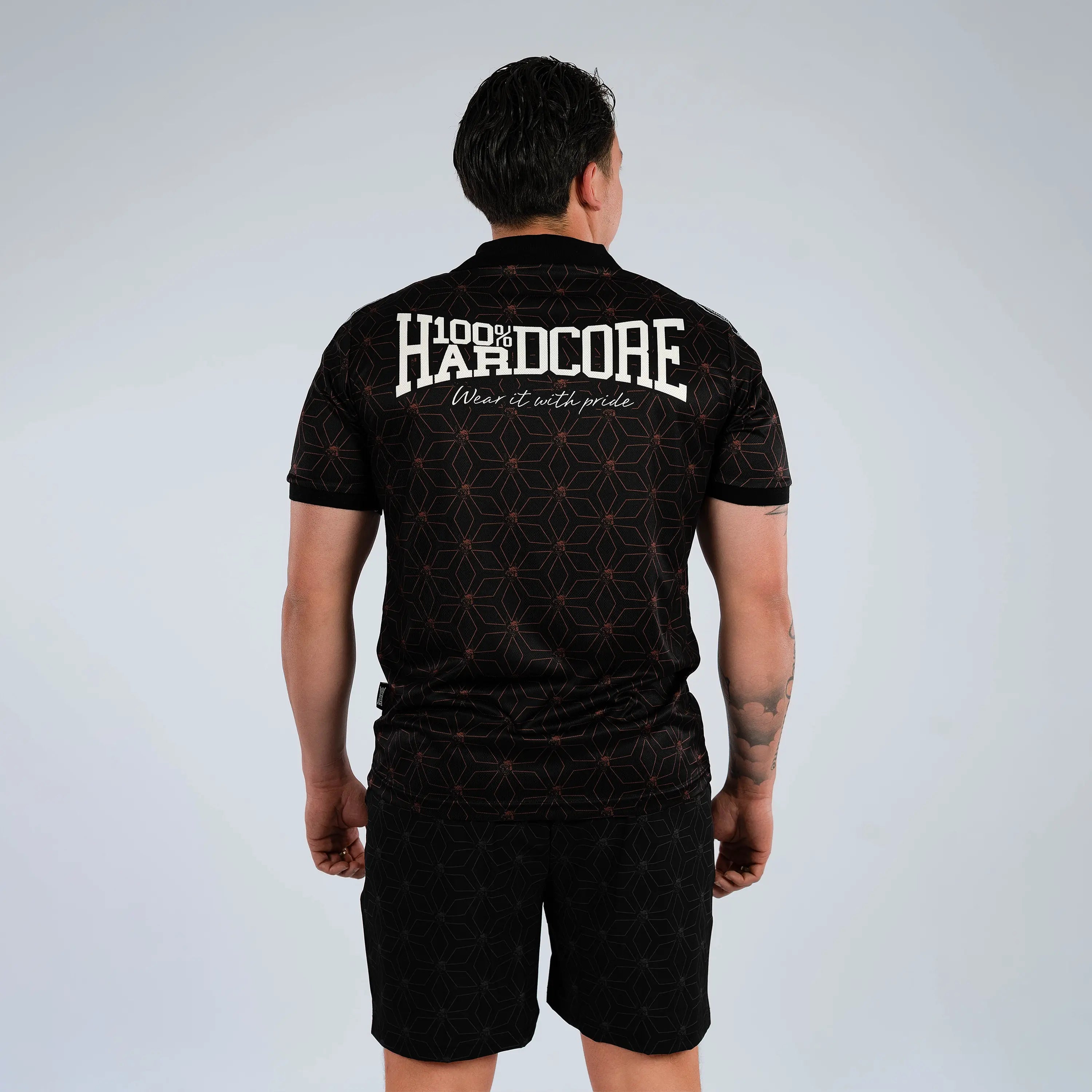 100% HARDCORE VOETBALSHIRT ESSENTIAL TAPED ROOD