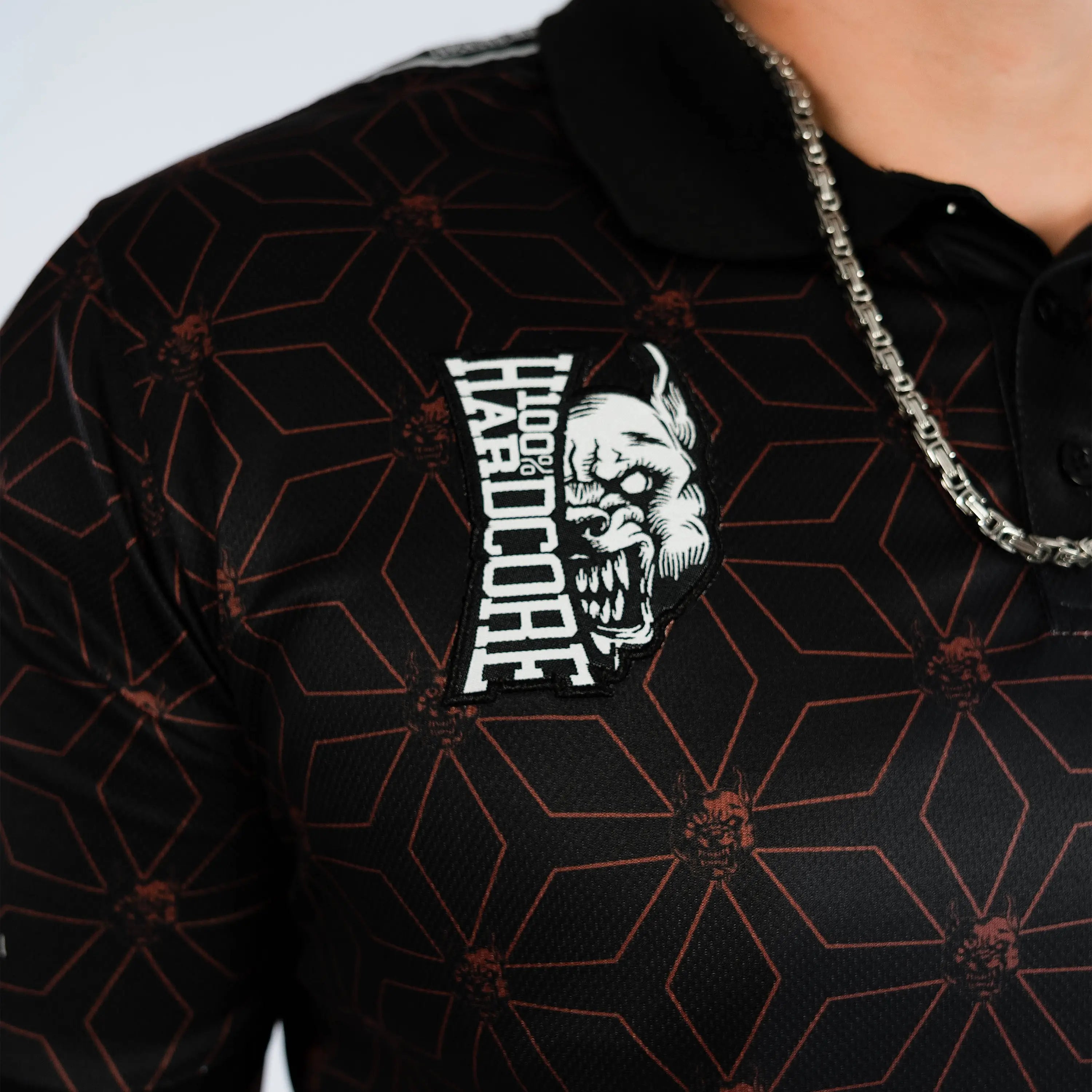 100% HARDCORE VOETBALSHIRT ESSENTIAL TAPED ROOD