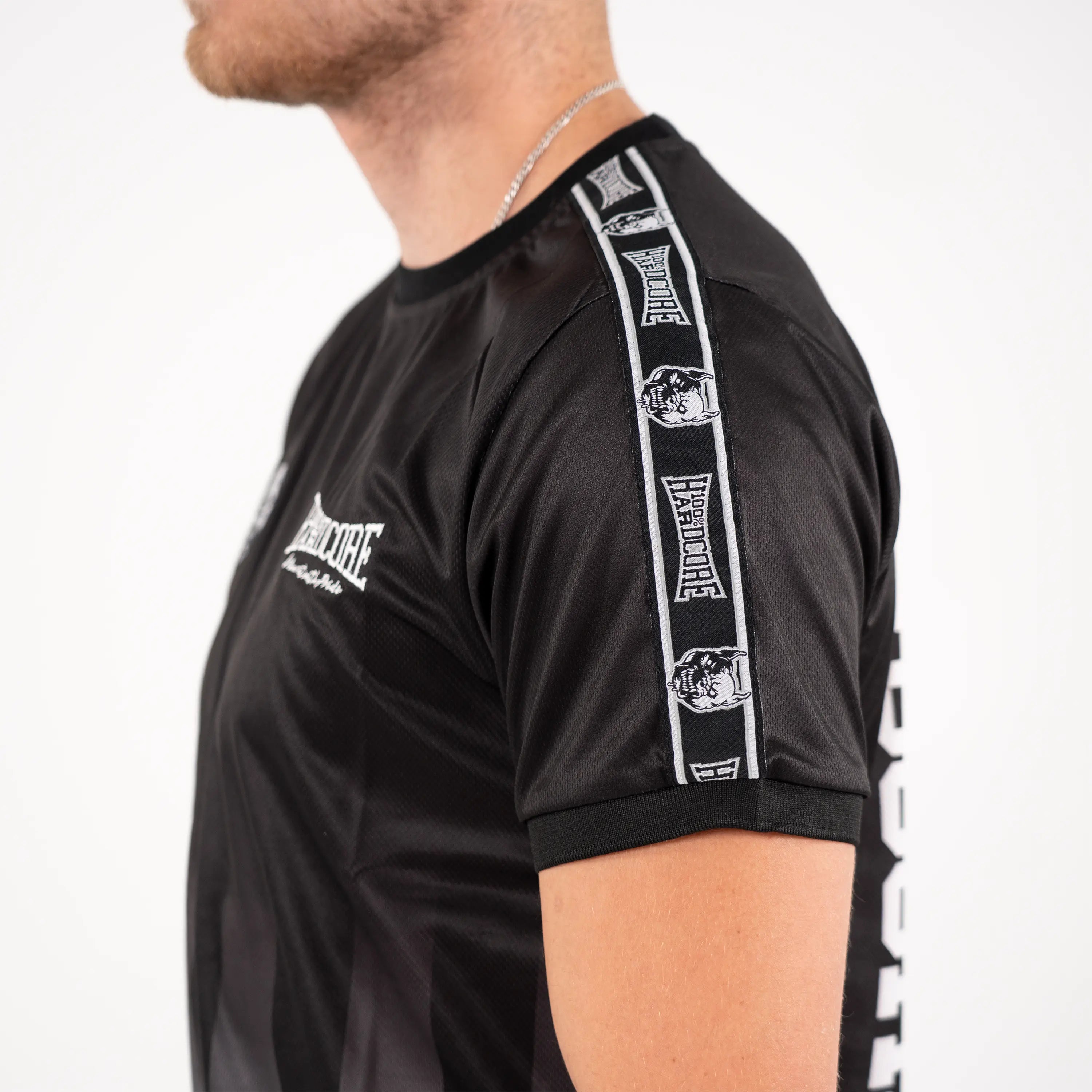 100% HARDCORE VOETBALSHIRT STRIPED BRANDED RAGE