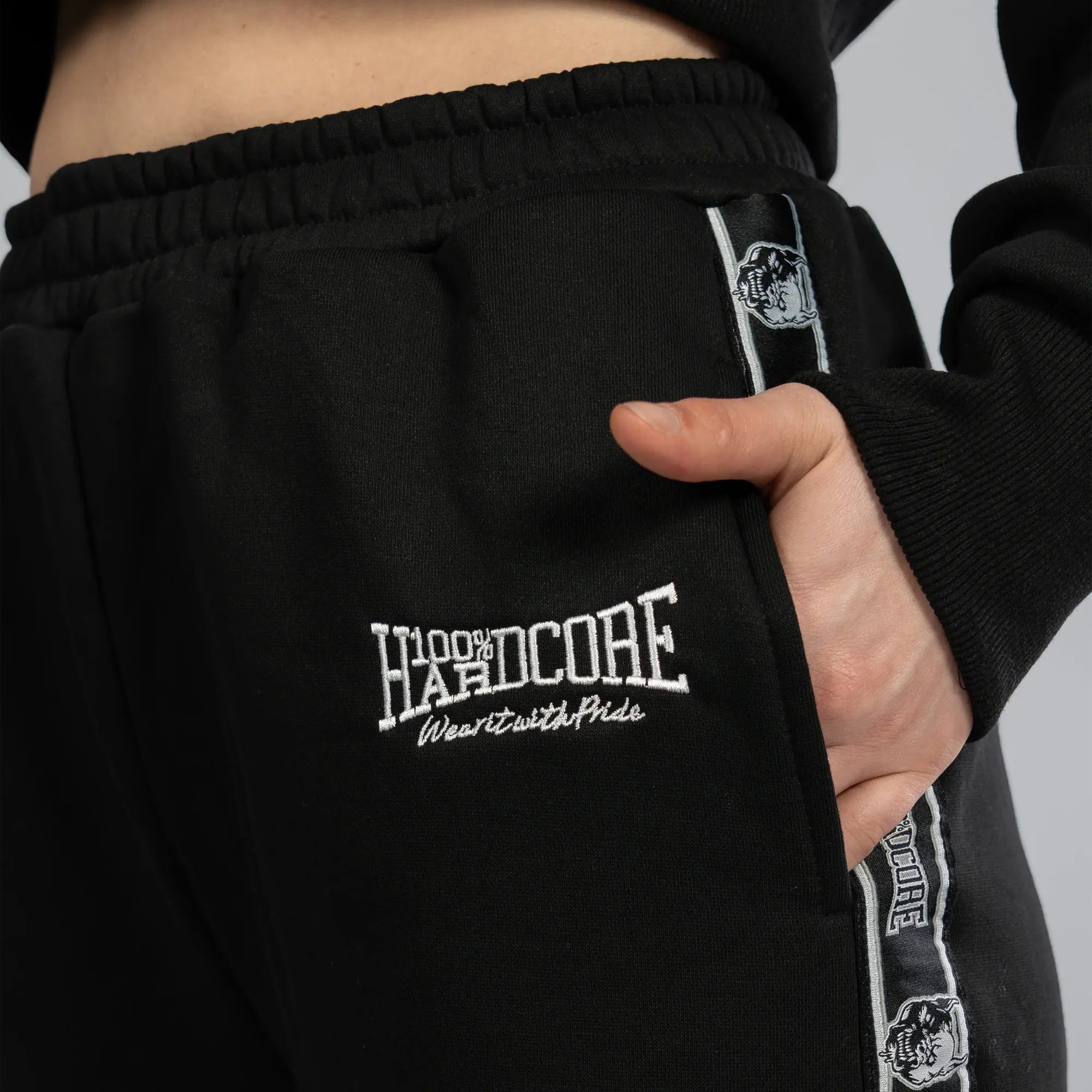 [100%HC] STRAIGHT FIT JOGGINGPANTS ZWART