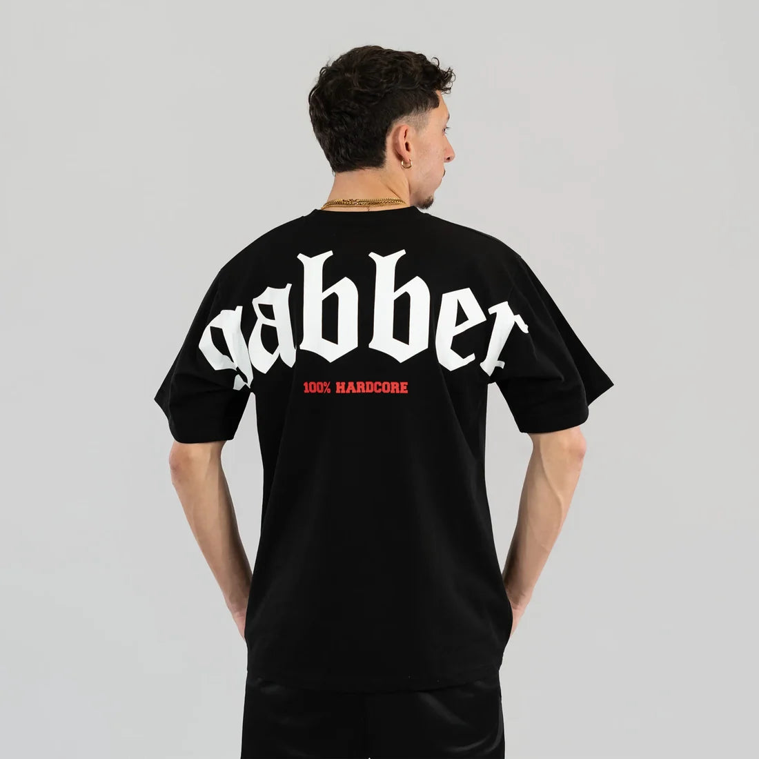 [100% HC] T-SHIRT GABBER GROOT ZWART