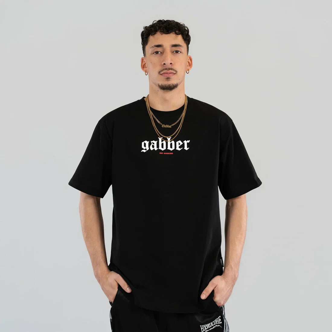 [100% HC] T-SHIRT GABBER GROOT ZWART