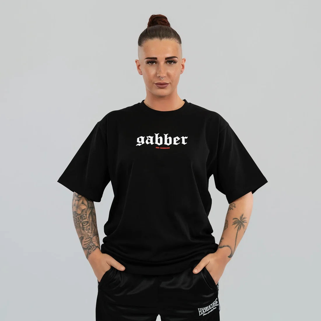 [100% HC] T-SHIRT GABBER GROOT ZWART