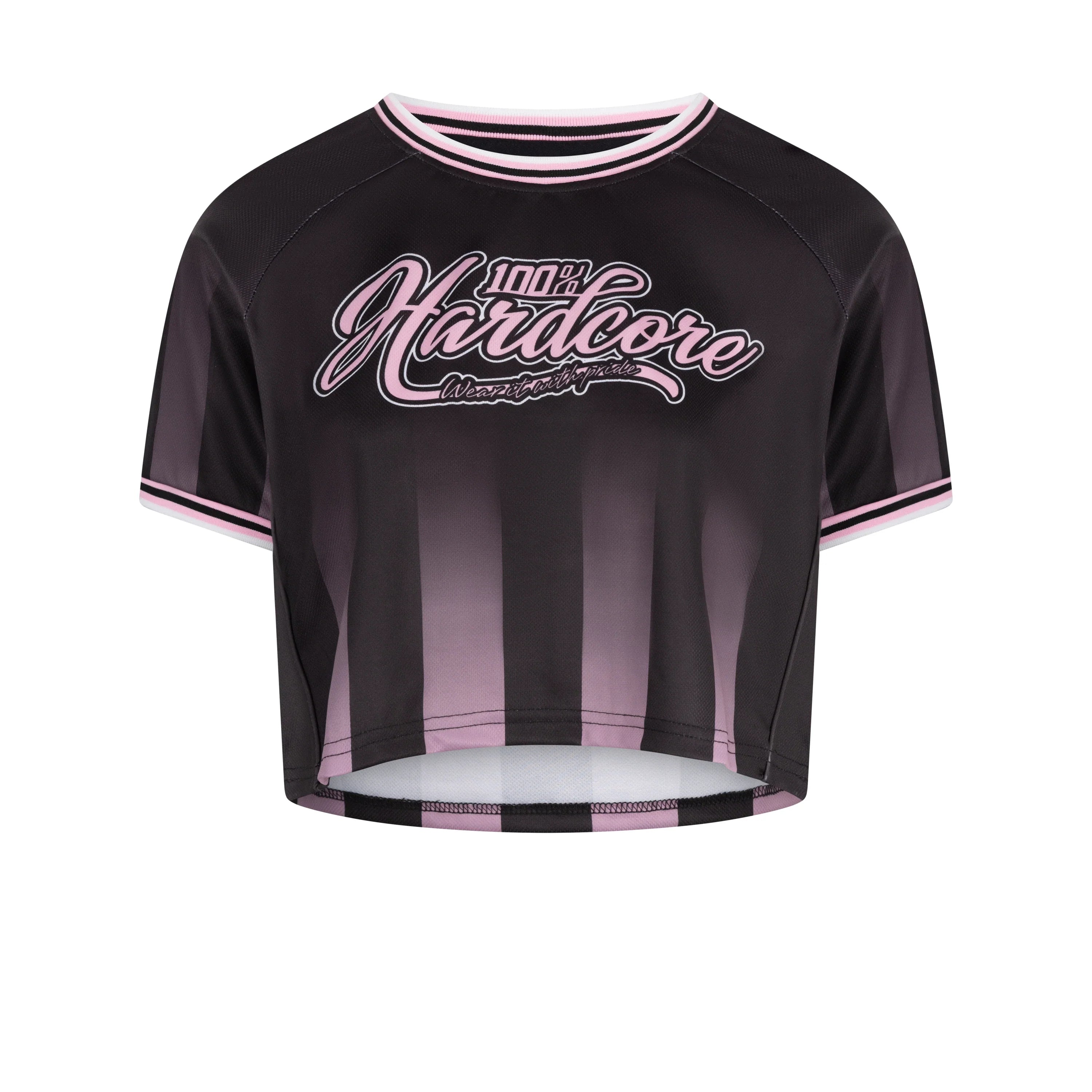 100% HARDCORE CROPPED VOETBALSHIRT SCRIPT