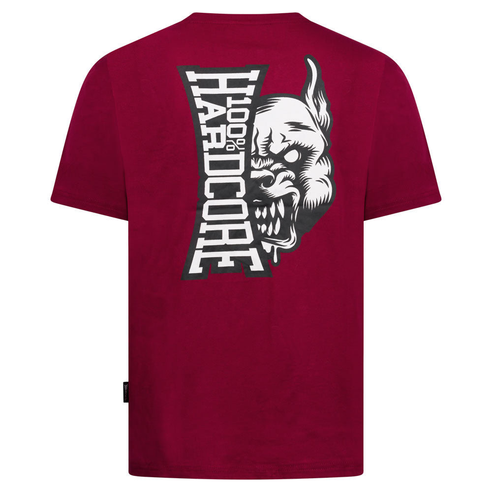 100% HARDCORE T-SHIRT ESSENTIAL ROOD