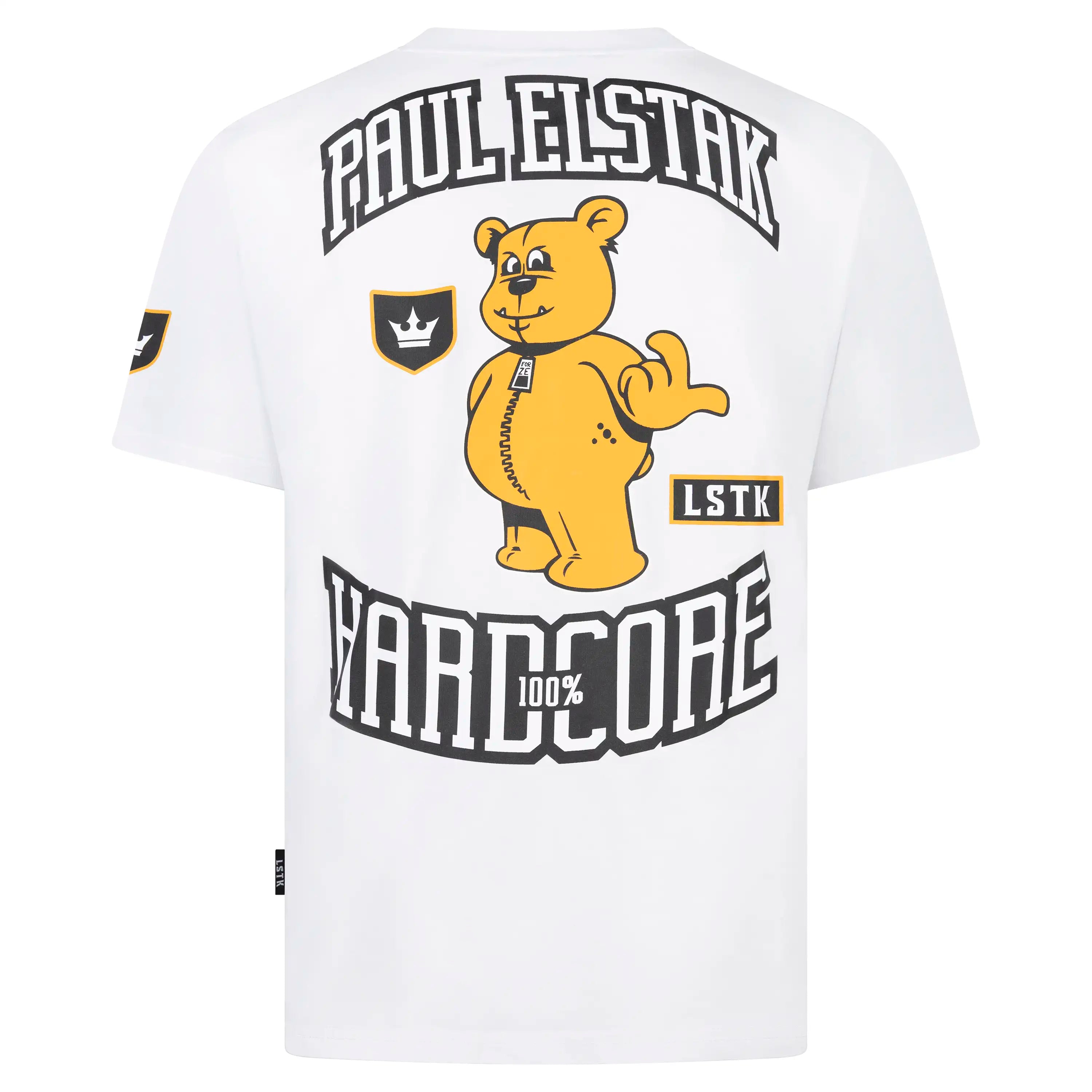 100% HARDCORE - PAUL ELSTAK T-SHIRT FORZE WIT