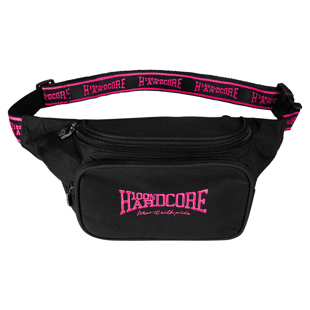 100% HARDCORE HEUPTAS ESSENTIAL ZWART/ROZE