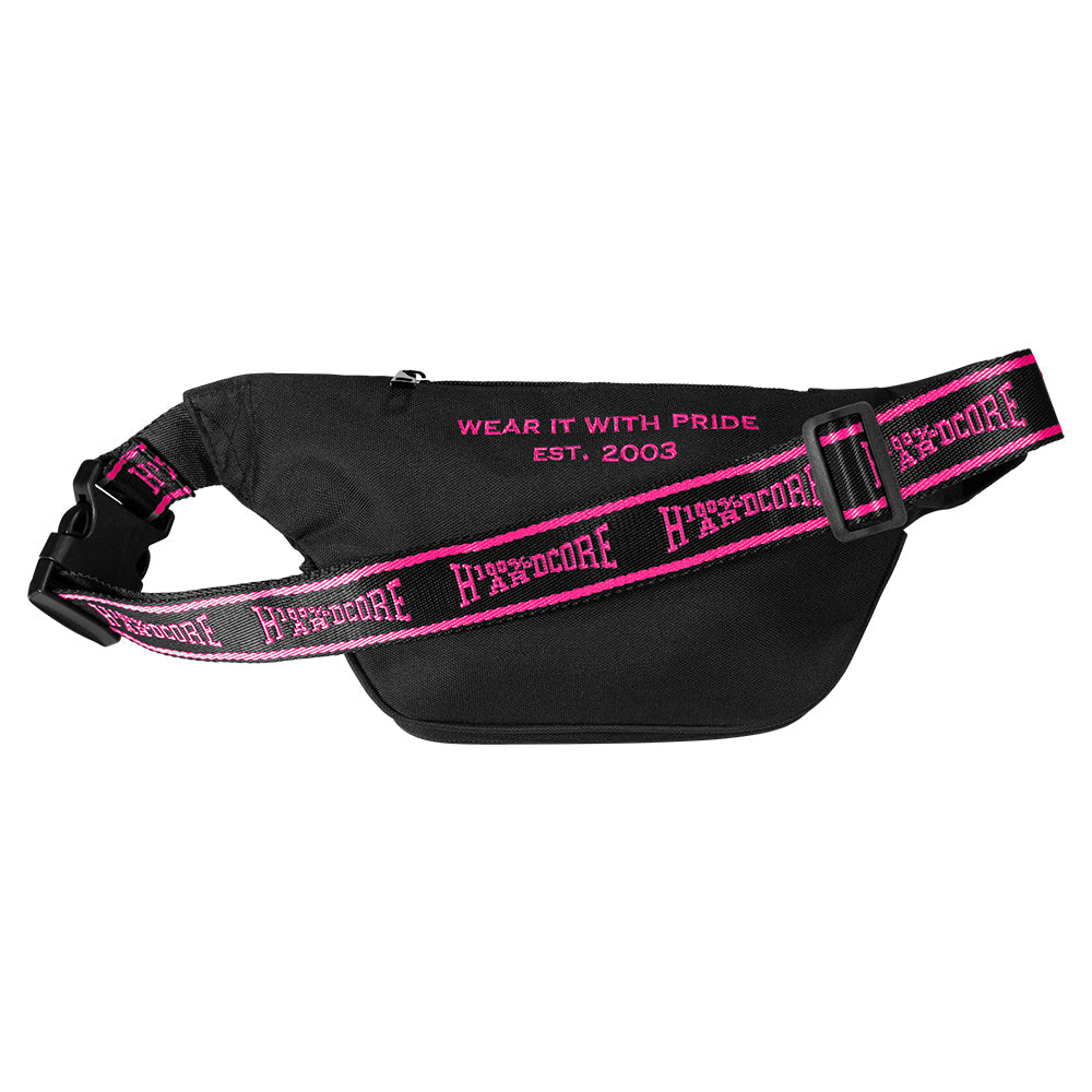 100% HARDCORE HEUPTAS ESSENTIAL ZWART/ROZE