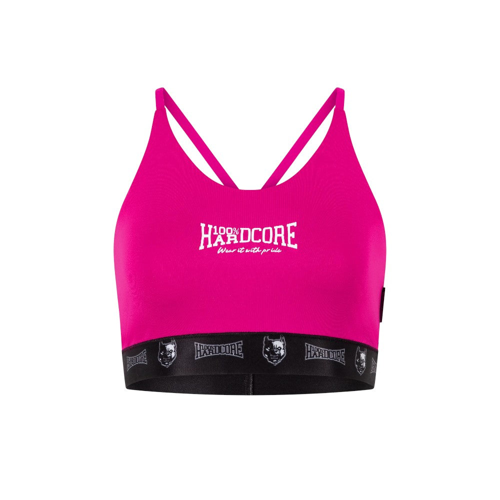100% HARDCORE WOMEN SPORT TOP TAPING FUCHSIA