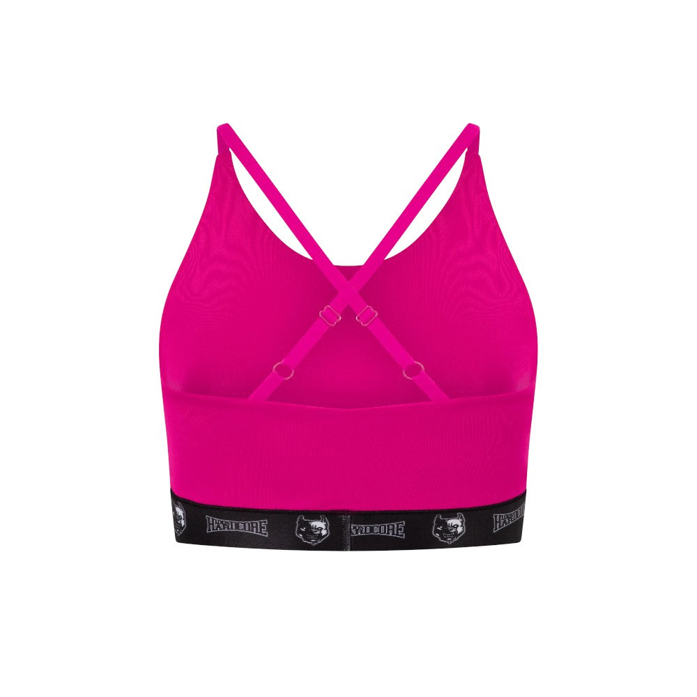 100% HARDCORE WOMEN SPORT TOP TAPING FUCHSIA