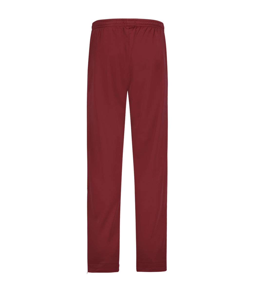 [AUS] BROEK CLASSIC FIT ACETATE MET ZWARTE BIES - BORDEAUX