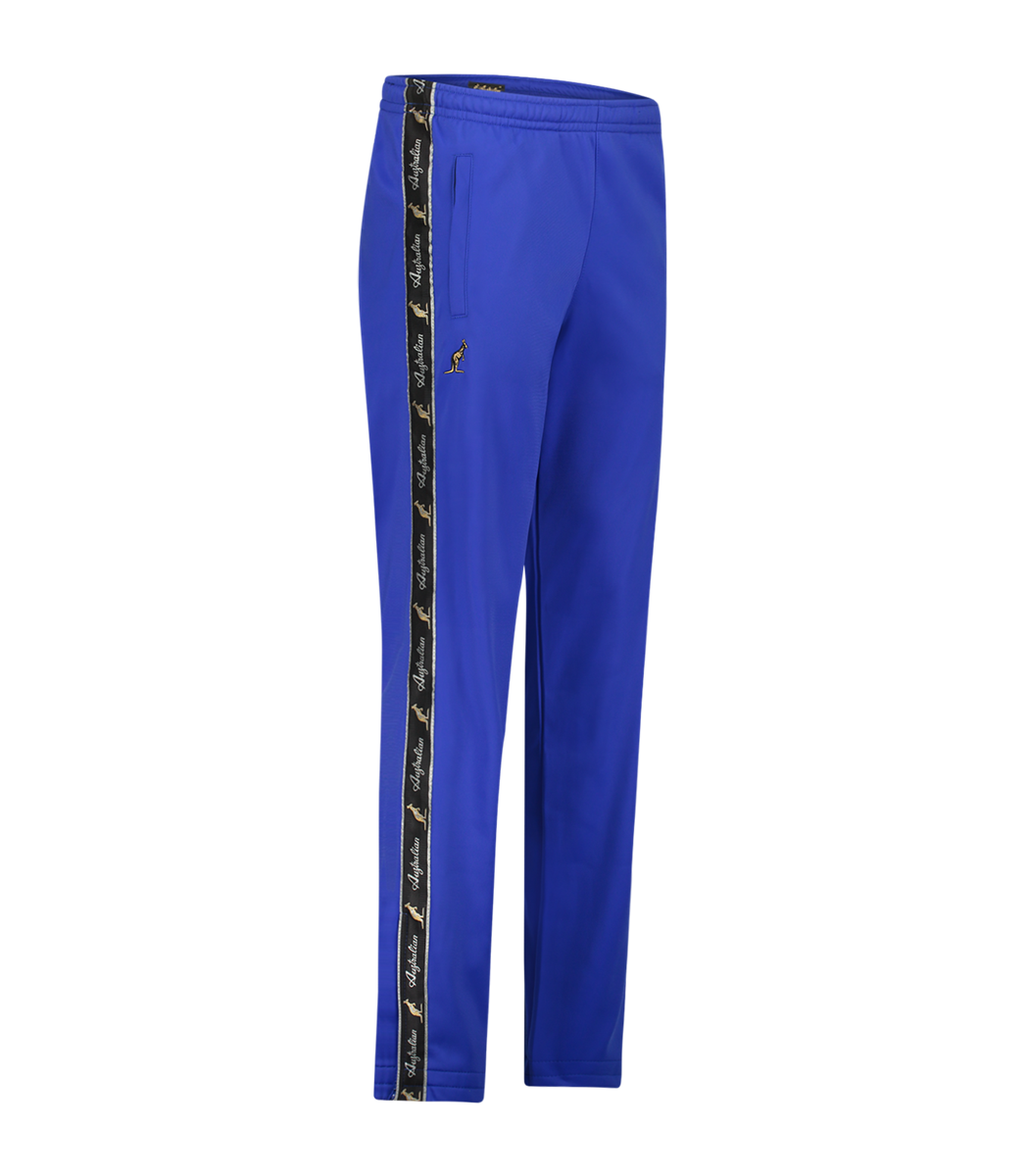 [AUS] BROEK CLASSIC FIT ACETATE MET ZWARTE BIES - CORNFLOWER BLUE