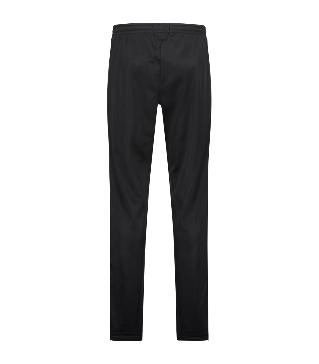 [AUS] BROEK CLASSIC FIT ACETATE MET WITTE BIES - ZWART