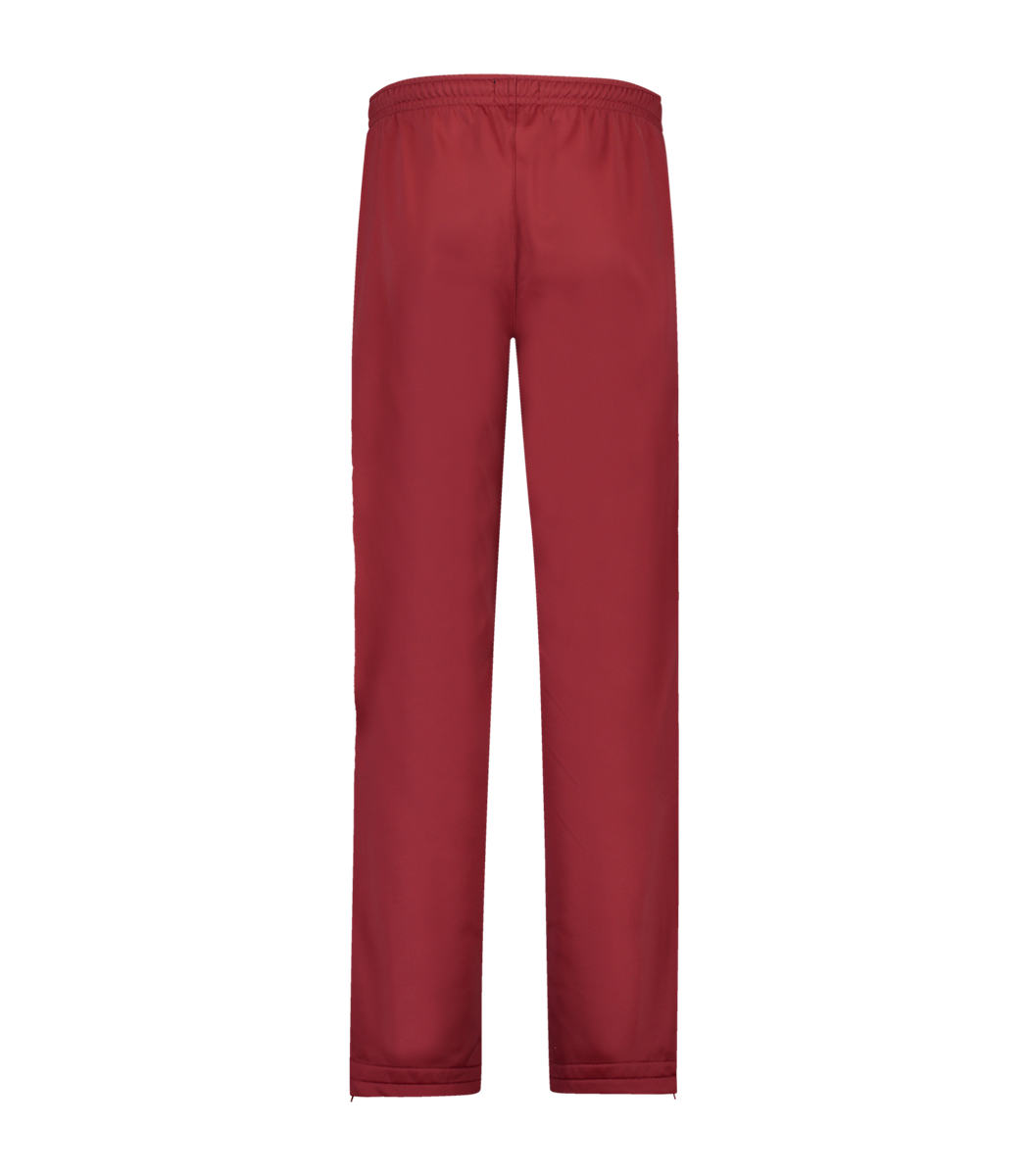 [AUS] BROEK CLASSIC FIT ACETATE MET WITTE BIES - BORDEAUX