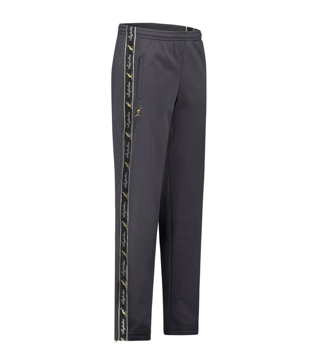 [AUS] BROEK CLASSIC FIT ACETATE MET ZWARTE BIES - TITANIUM GREY