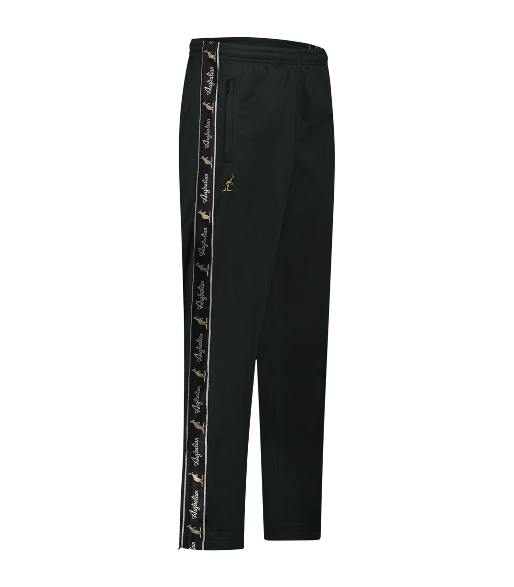 [AUS] BROEK CLASSIC FIT ACETATE MET ZWARTE BIES - WOODS GREEN