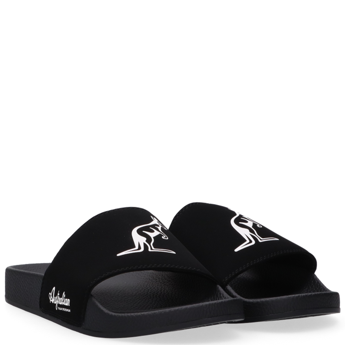 [AUS] SLIPPERS ZWART/WIT