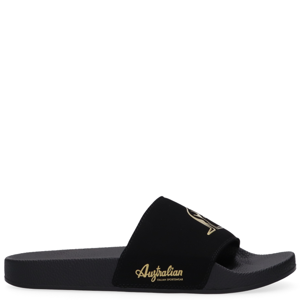 [AUS] SLIPPERS ZWART/GOUD