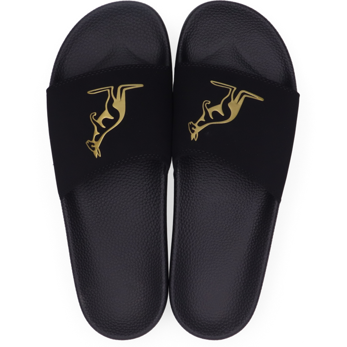[AUS] SLIPPERS ZWART/GOUD