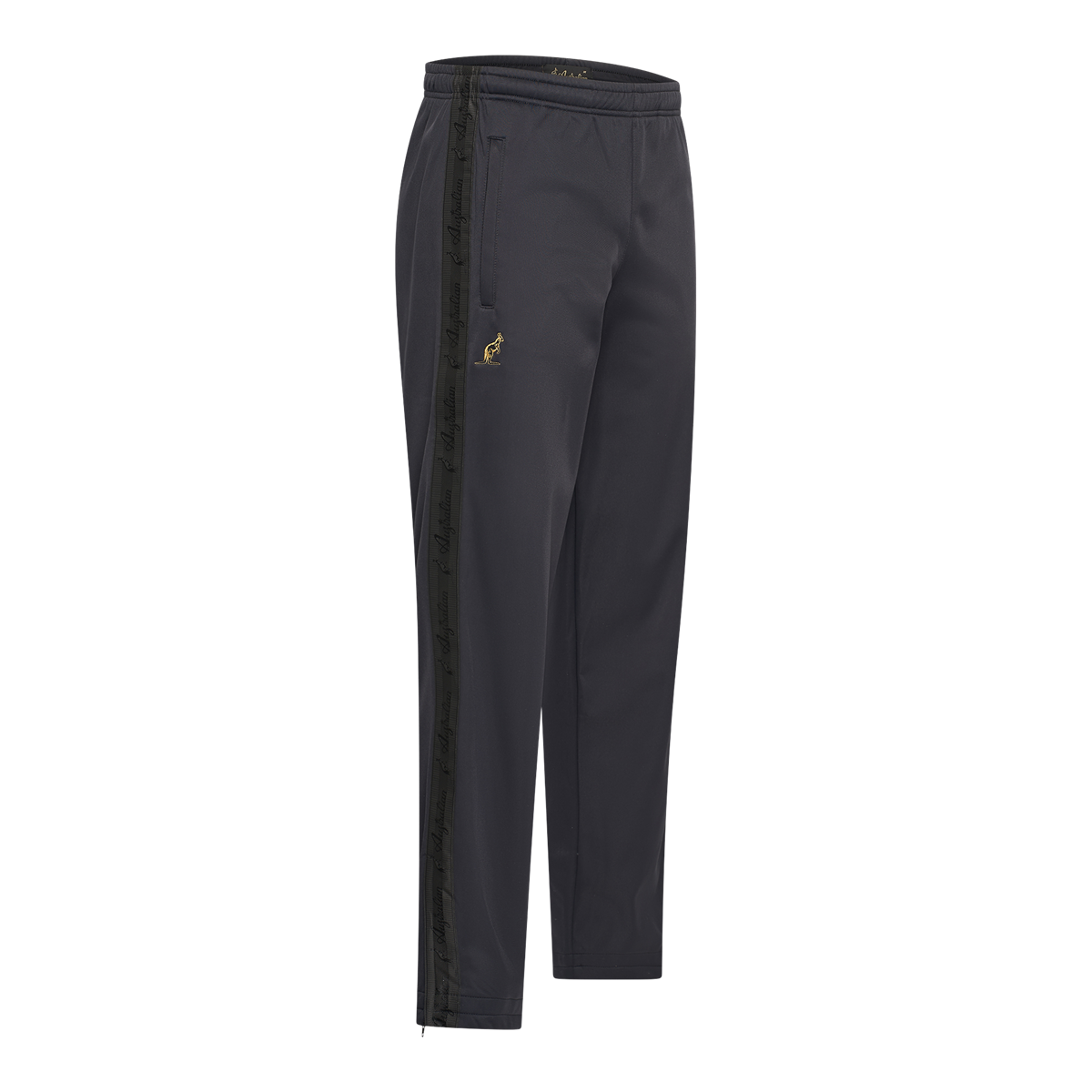 [AUS] SLIM FIT BROEK ACETATE MET SHADOW BIES - ZWART