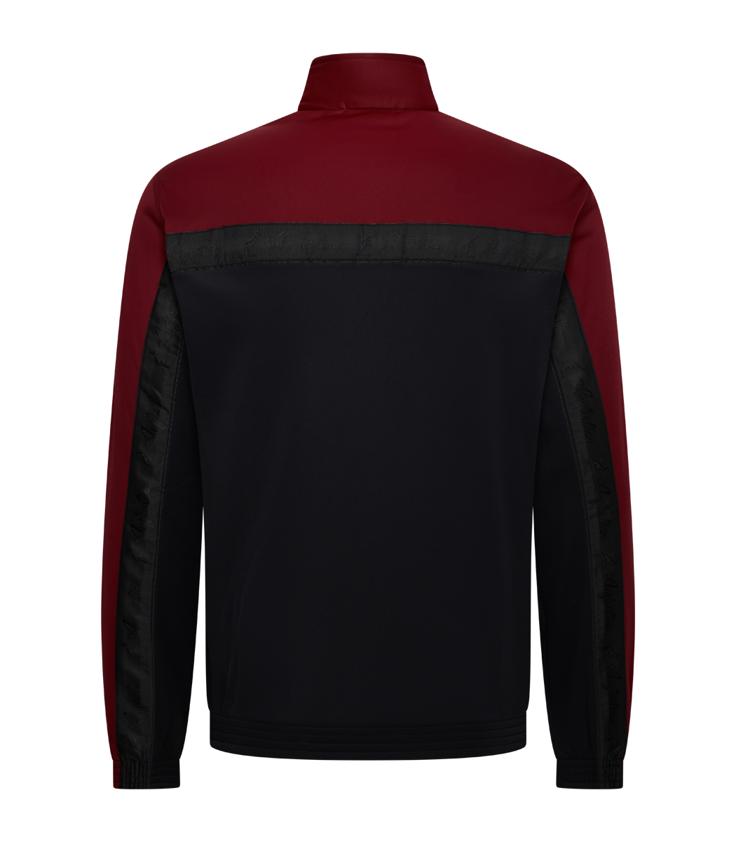 [AUS] DUO JACKET ACETATE MET SHADOW BIES - ZWART/BORDEAUX