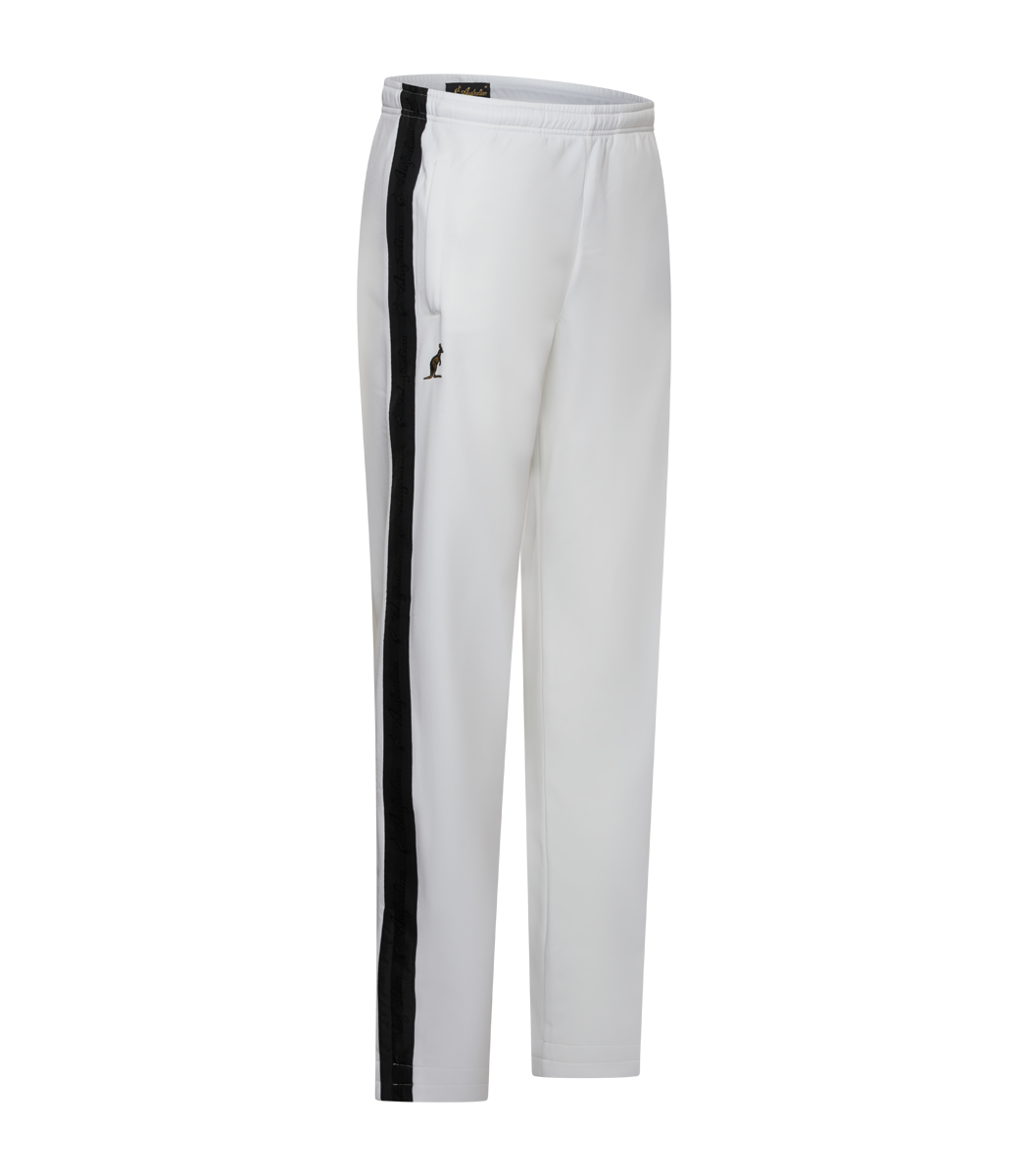 [AUS] BROEK CLASSIC FIT ACETATE MET SHADOW BIES - WIT