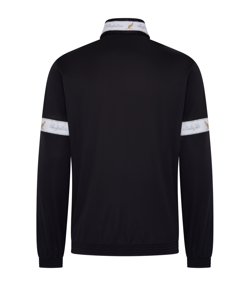 [AUS] MISTRAL JACKET ACETATE MET WITTE MISTRAL BIES - ZWART