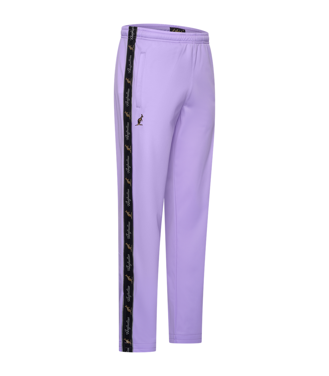 AUSTRALIAN BROEK CLASSIC FIT ACETATE MET ZWARTE BIES - LAVENDEL