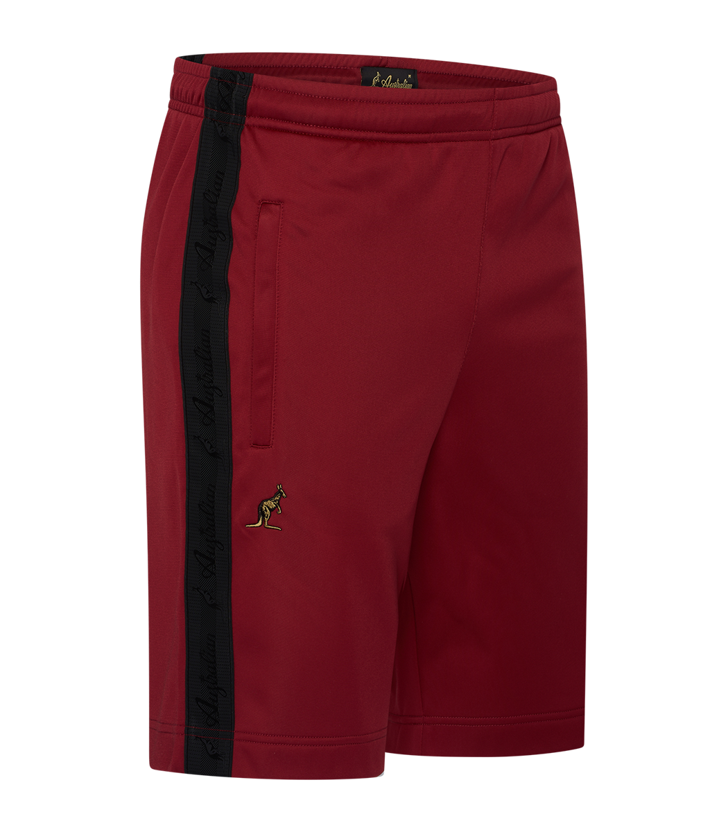 [AUS] KORTE BROEK ACETATE MET SHADOW BIES - BORDEAUX