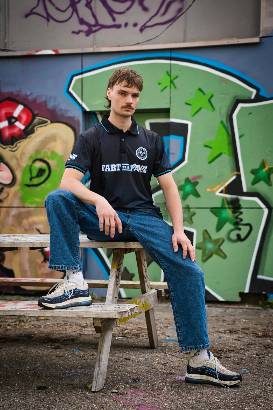DJ PANIC VOETBALSHIRT BLAUW