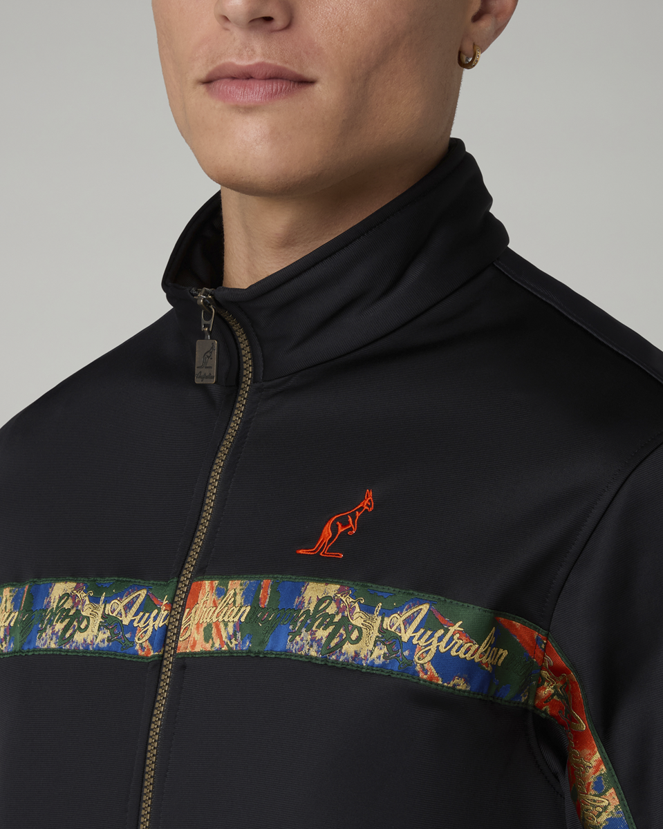 [AUS] NEBULA BIES JACKET ACETATE - ZWART / MULTICOLOR