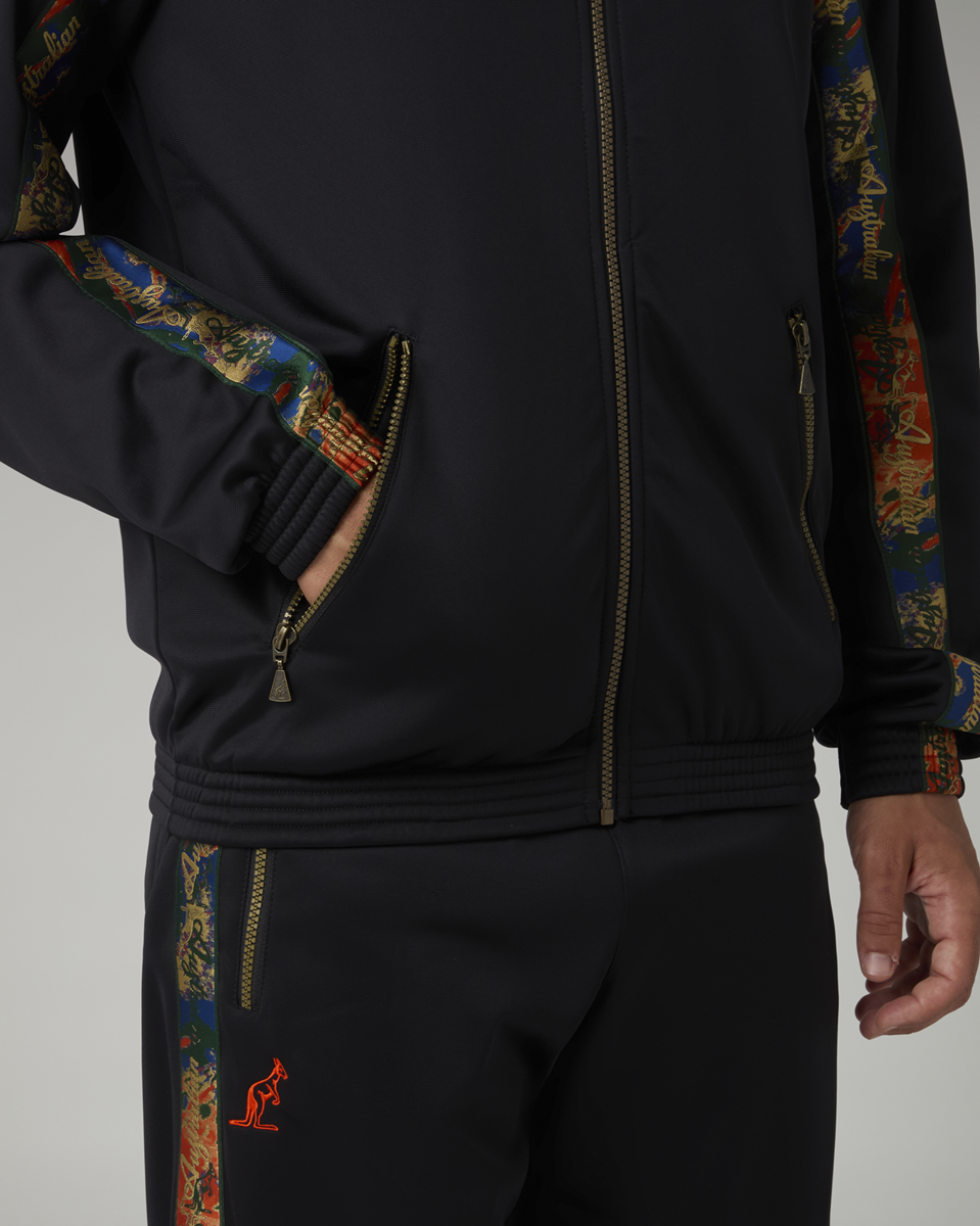 [AUS] NEBULA BIES JACKET ACETATE - ZWART / MULTICOLOR
