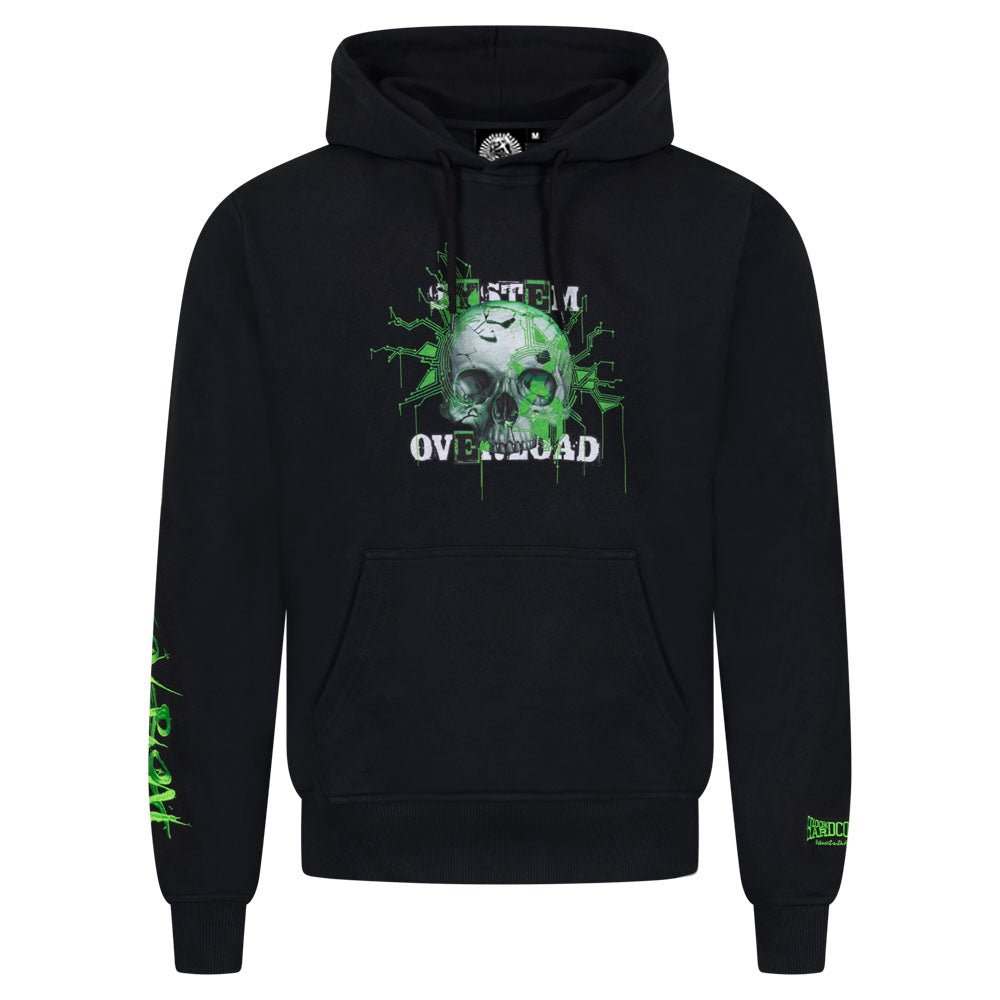 SYSTEM OVERLOAD X 100% HARDCORE HOODIE SKULL