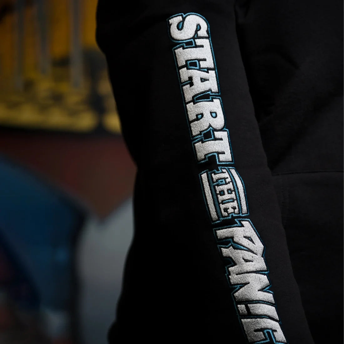 DJ PANIC HOODIE BLAUW