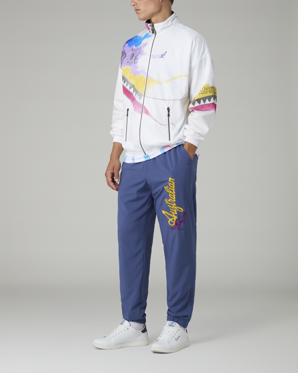 [AUS] NATIVE PRINT JACKET SMASH - WIT / MULTICOLOR