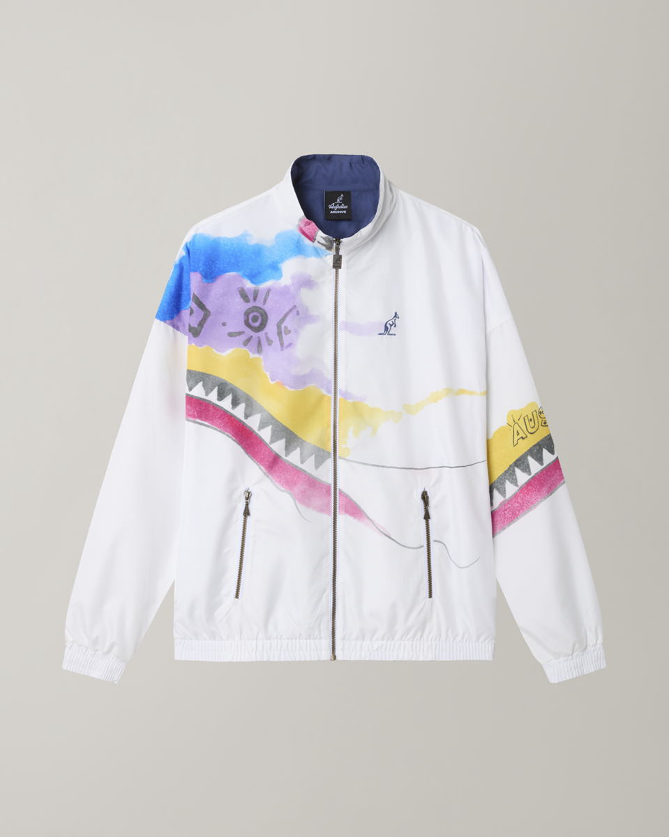 [AUS] NATIVE PRINT JACKET SMASH - WIT / MULTICOLOR